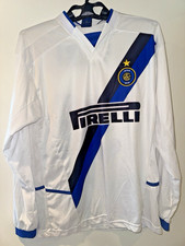 INTER MILAN 2002-03 AWAY SHIRT VINTAGE VIERI FOOTBALL JERSEY PIRELLI SIZE L GOOD