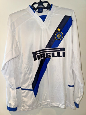 INTER MILAN 2002-03 AWAY SHIRT VINTAGE VIERI FOOTBALL JERSEY