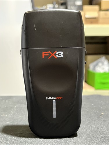 BaBylissPRO FX3 Double Foil Cordless Facial Shaver Black FXX3SB w/ Pouch
