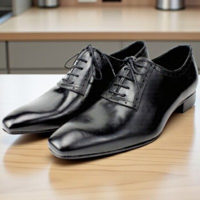 Ivan Troy Ryan Black Dress Shoes for Adult / Made in Italy