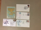 Five Israel related covers from US,Uruguay,UN