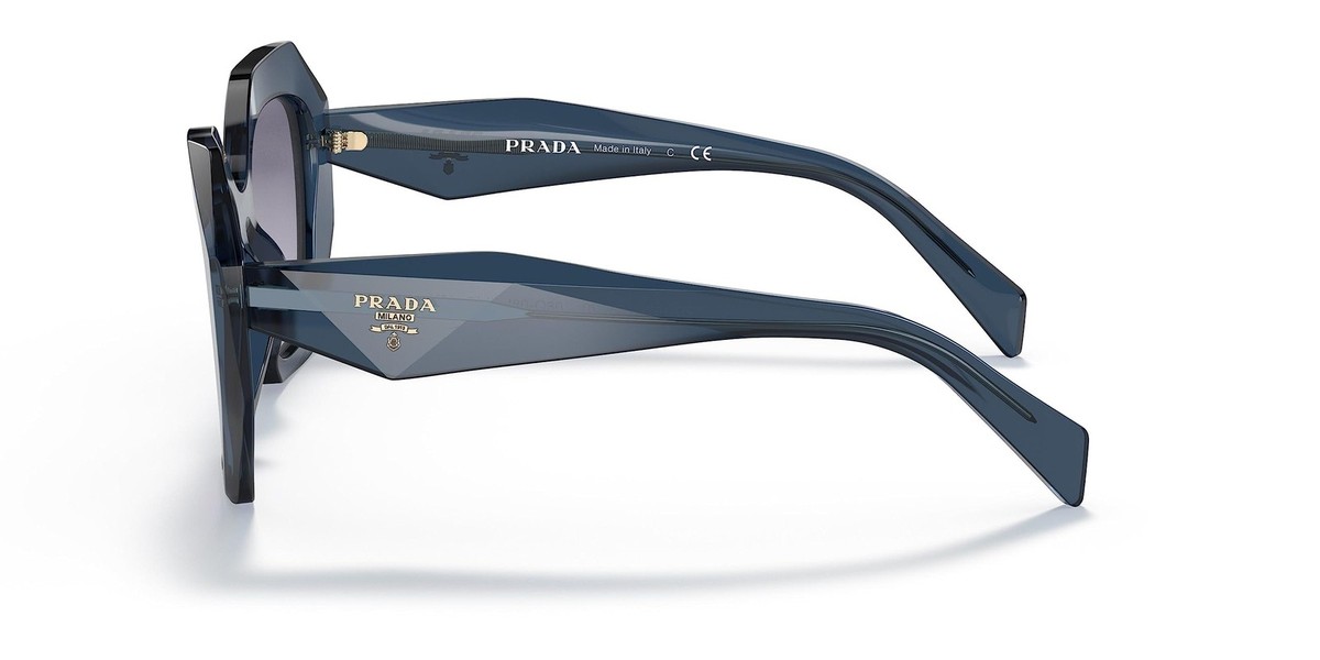 NEW , authentic prada women’s PR16WS  53mm sunglasses Prada PR16WS 08Q08I Sunglasses Blue Transparent/Light Violet  main image 2