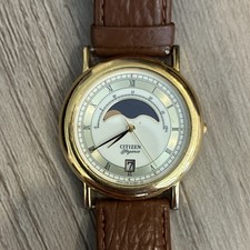 Citizen Elegance Mens Quartz Moon Phase Date ...