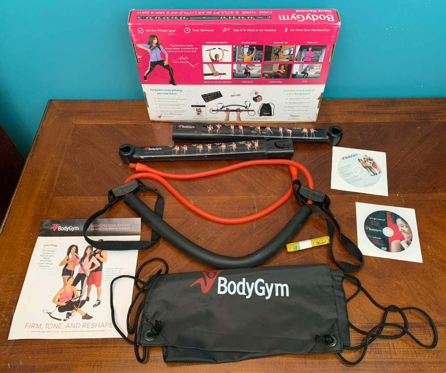Body Gym Core System Portable All in One Resistance Trainer DVD & Bag