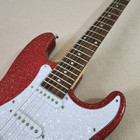 Electric Guitar Mahogany BD Glossy White Pearl Pickguard Maple Neck Metallic Red — photo 2