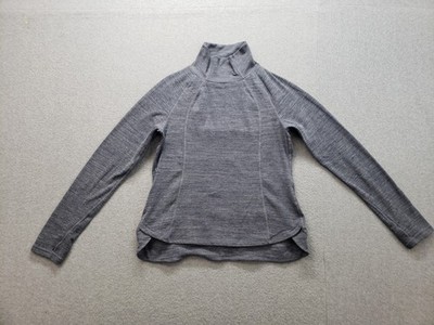 Avalanche Women Sweater L Gray Turtleneck Pullover Long Sleeve Outdoor Willow