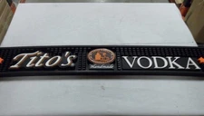 NEW Tito's Vodka Bar Rail Spill Mat 23" x 3.25" Rubber