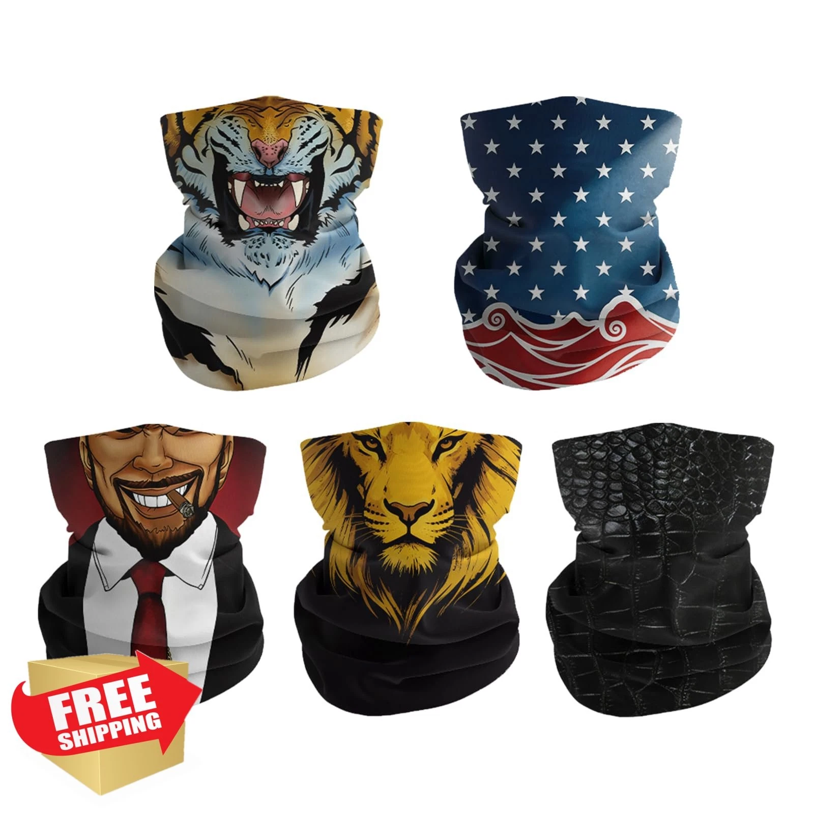 Neck Gaiter Face Mask UPF 30+ Sun Protection Breathable Bandana