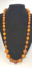 Vintage Lot Of 3 Faux Tortoise Amber Bead Strands Necklaces Bracelet Retro Chic — photo 4