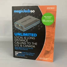 Magic Jack Go 2017 VOIP Phone Adapter Portable Home and On-The-Go Digital Phone