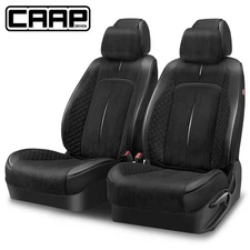 CAAP Driven Universal Voris Series Front Row Set Seat Covers for Car SUV Black