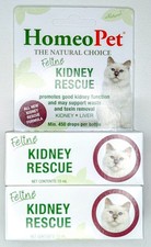 HomeoPet Feline Kidney Rescue Natural Renal Supplement for Cats and Kittens X2