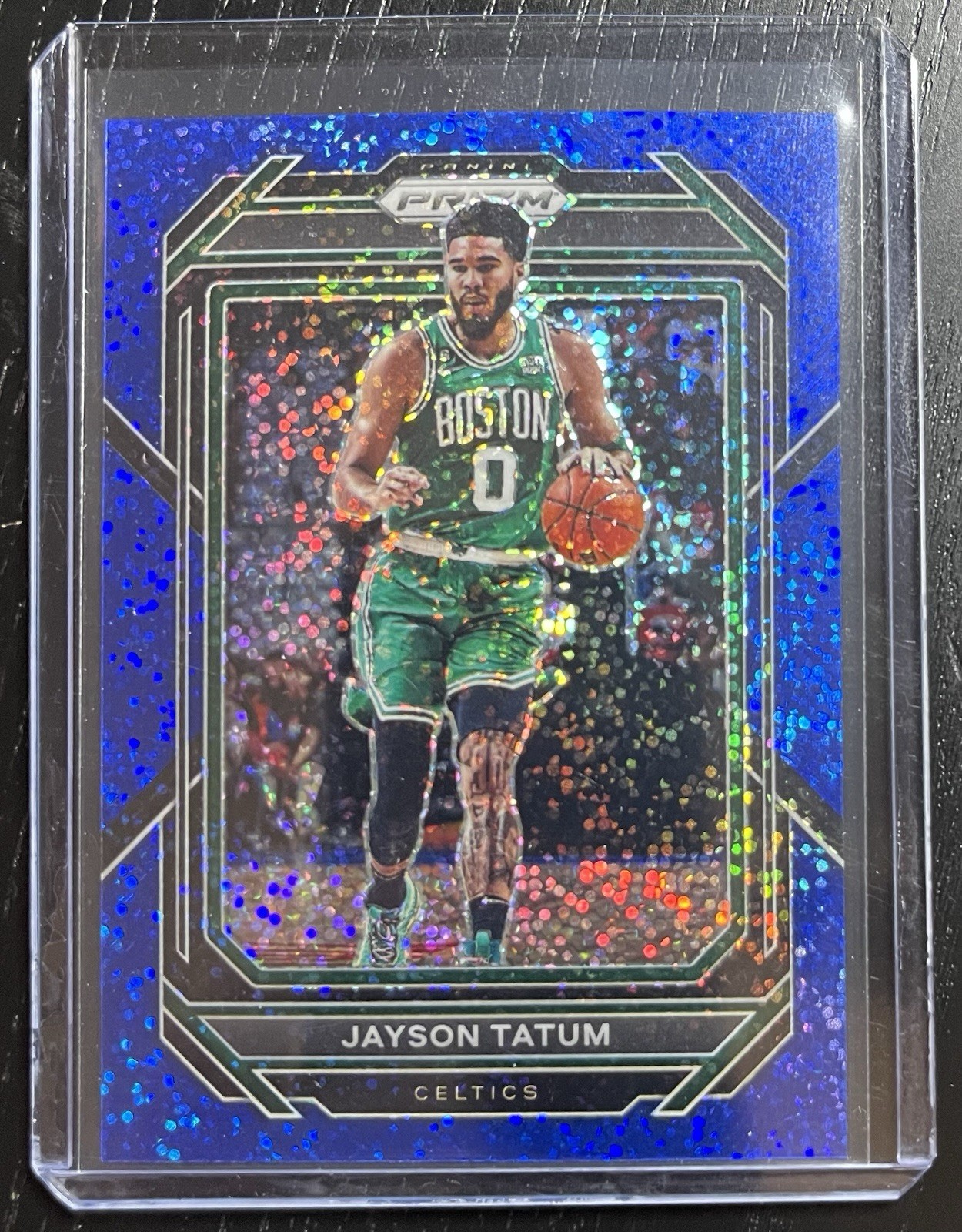 2022-23 Panini Prizm Jayson Tatum Blue Sparkle /144 #17 - Celtics