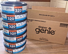 Diaper Genie Essentials round Refill 7-Pack  Holds up to 2240 Newborn Diapers