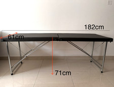 Portable Aluminum Folding Massage Table Spa Beauty Salon Bed 182x61cm