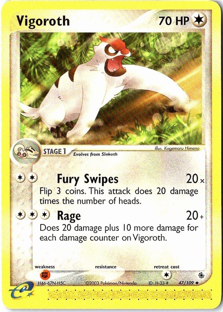 Vigoroth 47/109 EX Ruby and Sapphire