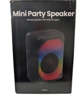 Mini Party Speaker Wireless Speaker With RGB LED Lights  Built In Phone Holder