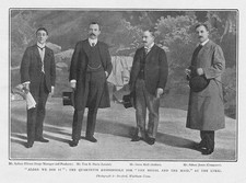 THEATRE Men Behind 'The Medal and the Maid' at the Lyric - Antique Print 1903
