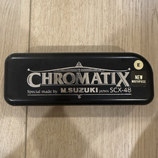 Suzuki Chromatix SCX-48 V2 Chromatic Harmonica Key of E w/ Original Case Japan