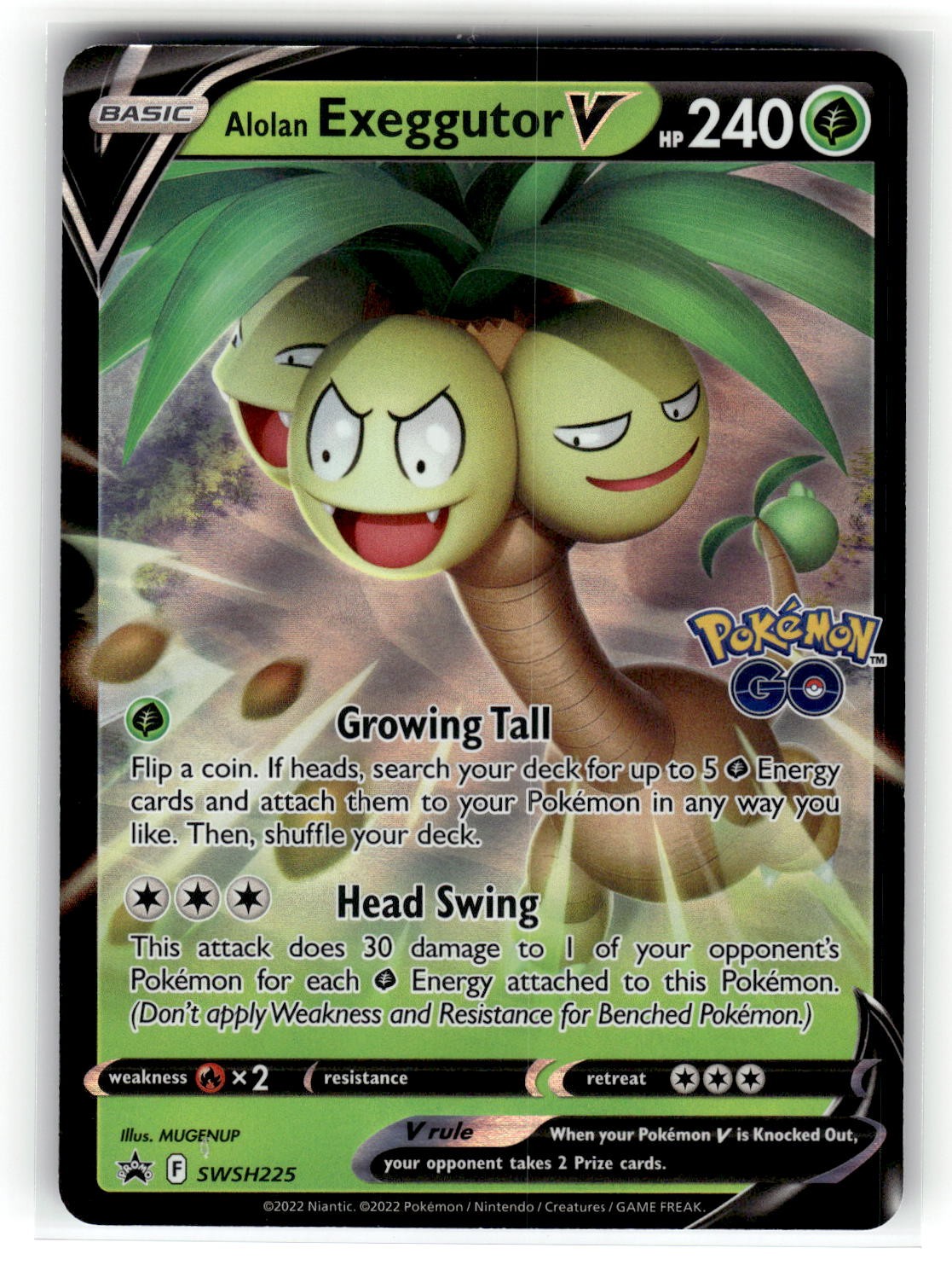 Alolan Exeggutor V Promo SWSH: Sword & Shield Promo Cards SWSH225 NM