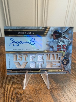 2020 Topps Triple Threads Triple Auto Relics Andruw Jones #TTAR-AJ4 Braves /18