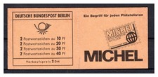 Berlin Markenheftchen MiNr. MH 8 b postfrisch links offen (C0336