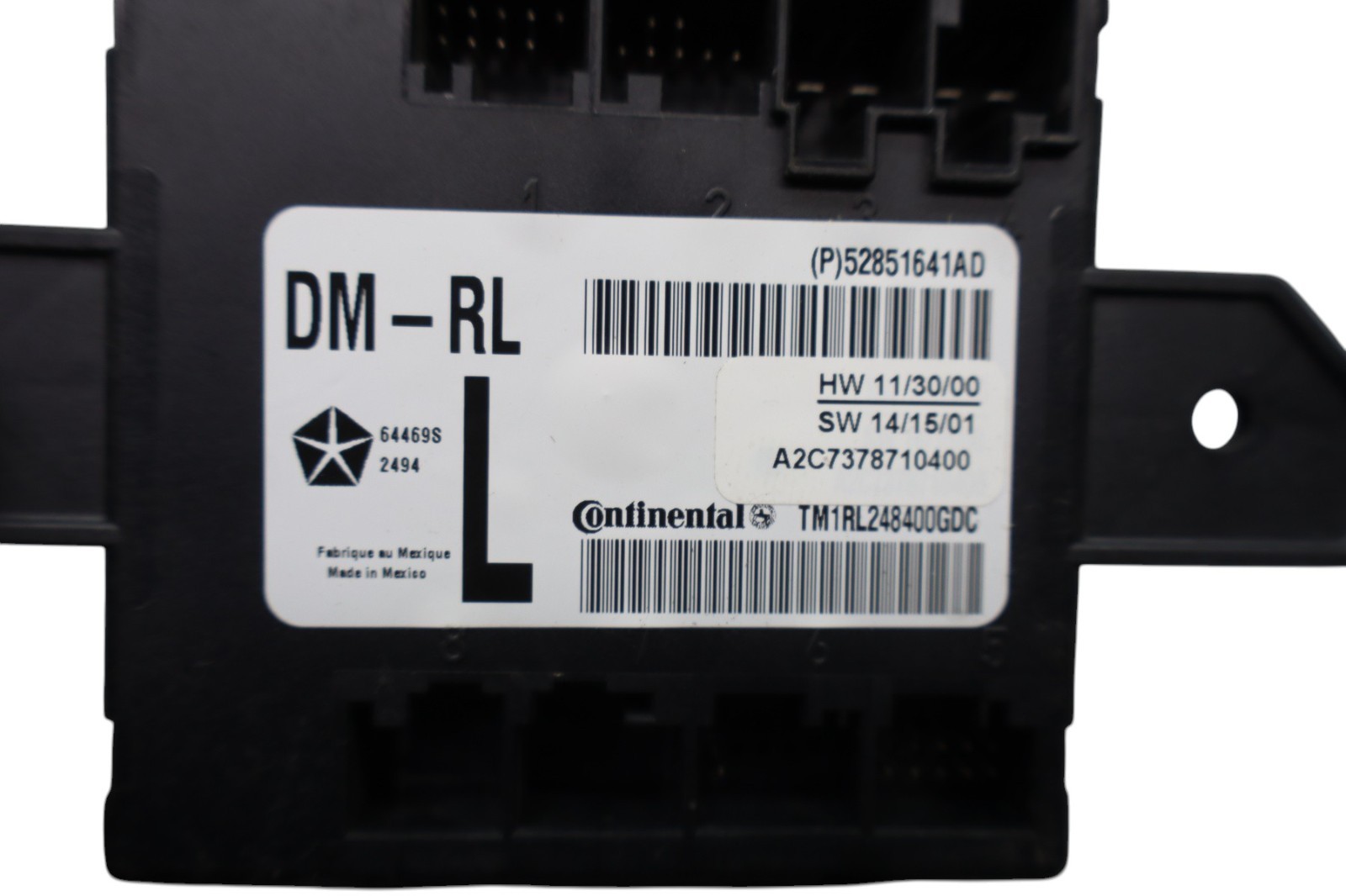 14-24 Maserati Quattroporte Rear Left Side Door Computer Control Module Oem