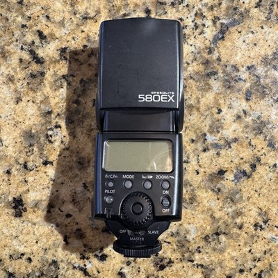 Canon Speedlite 580ex Shoe Mount Flash For Canon Tested Works Functioning
