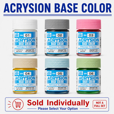 Gunze GSI Mr.Hobby Acrysion Base Color BN01-06 (18ml) Multiple Options Available