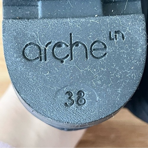 Arche Jimara Leather Ankle Booties Slip On Almond Toes Women’s size 38 Black - 第 9/10 張圖片
