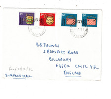 TOKELAU ISLANDS 1976 14c on Commercial Cover to UK,cds ATAPU