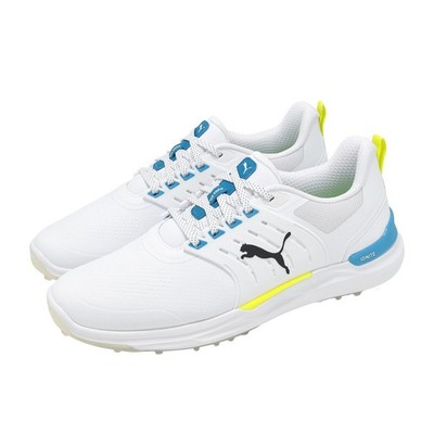 Puma Ignite Elevate 2 White Blue Apple Water Repellent Men Golf Shoes 310243-11
