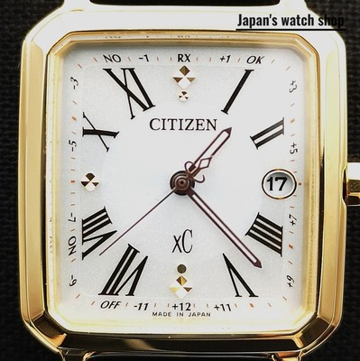 CITIZEN xC ES9502-12A White hikari collection Square Women's Watch New in Box