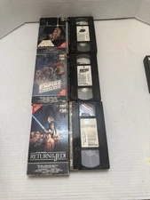 Vintage Star Wars Trilogy CBS FOX Red Label Hi-Fi VHS Cassette Tape Set