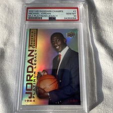 2021 Upper Deck Goodwin Champions Platinum Michael Jordan MJP-1 PSA 10