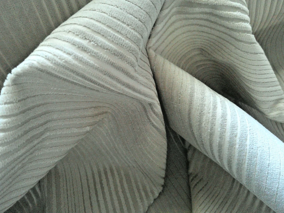 Anna French "Ombre Velvet" Grey 100% Cut Cotton Velvet Luxe 4.5 Yards So Soft - Image 4 of 4