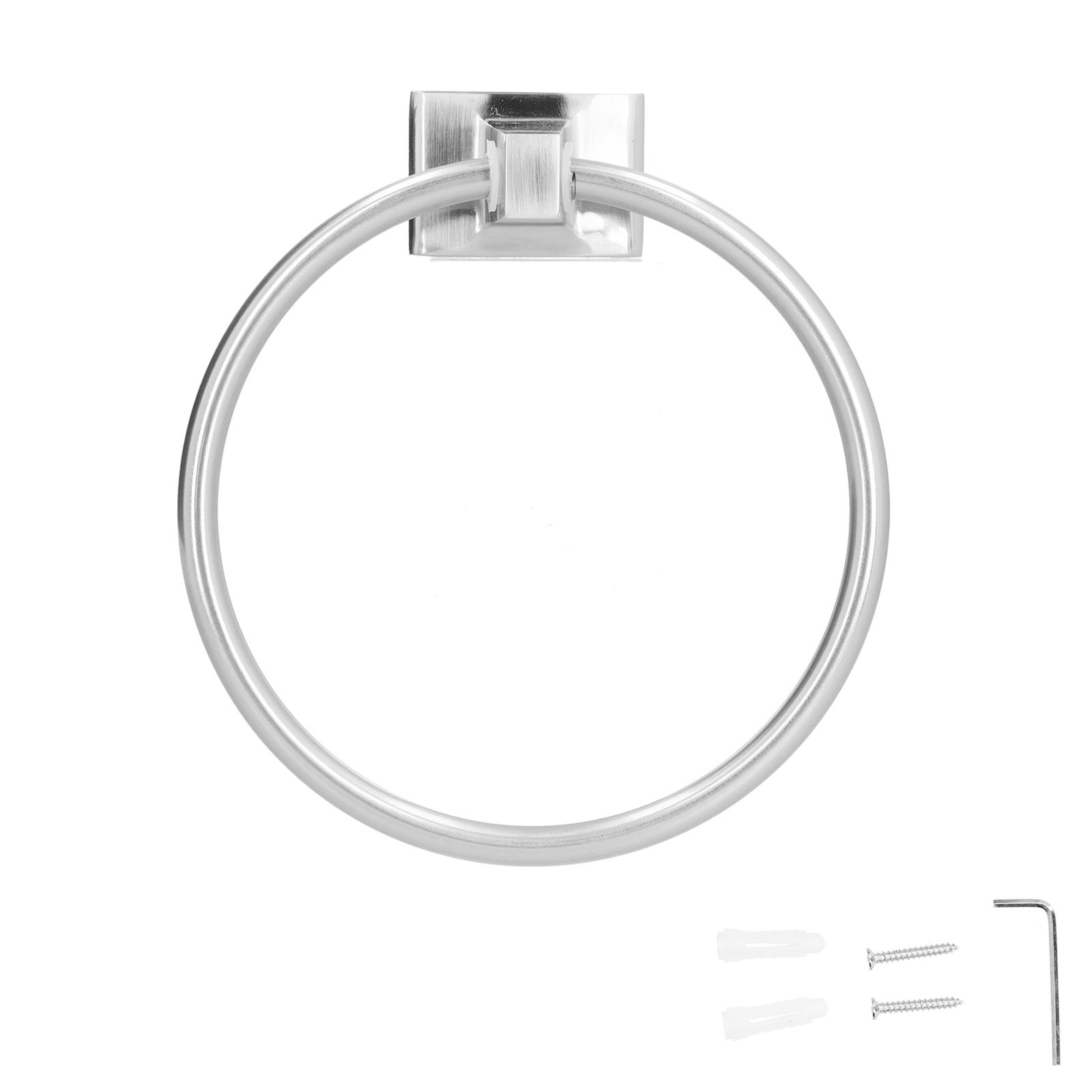 Towel Ring Hanger Brushed Wall Mount Towel Holder Rack Hardwares For Home B BAJ