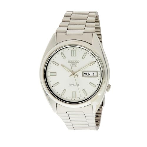 SEIKO 5 SNXS73K Automatic Watch Silver White Dial Stainless Steel