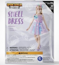 Halloween Girl Mermaid Tutu Dress, Shell Mermaid LED Costume