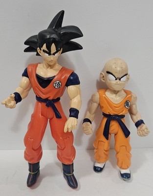 Dragon Ball Z Action Figures Goku 2001 & Krillin 2000 Irwin Toys