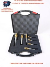 Metric Counter bore set TIN COATED  suit 3-4-5-6-8-10-12mm  cap Head screws HSS