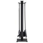 Costway 5Pcs Iron Fire Place Tool set Stand Fireplace Hearth Accessories Utility