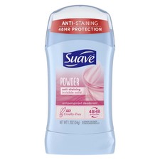 Suave Antiperspirant Deodorant, Solid, Powder Scent, 1.2 oz (6 pack)
