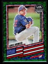 2026 Panini Stars & Stripes Green Disco /49 Card #162 Luke Armijo