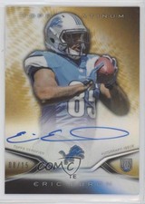 2014 Topps Platinum Auto Rookie Refractor Gold 8/15 Eric Ebron #16 Auto dd2