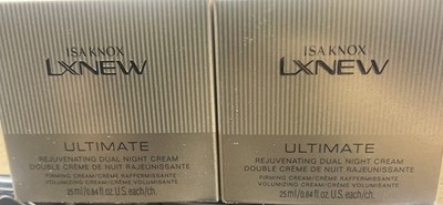 2 PACK Avon Isa Knox LXNEW Ultimate Rejuvenating Dual Night Cream .84 fl oz