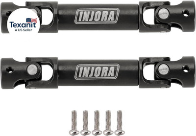 Drive Shaft with D-Shaped Holes - Hardened Steel Driveshafts for 1/24 RC Crawler