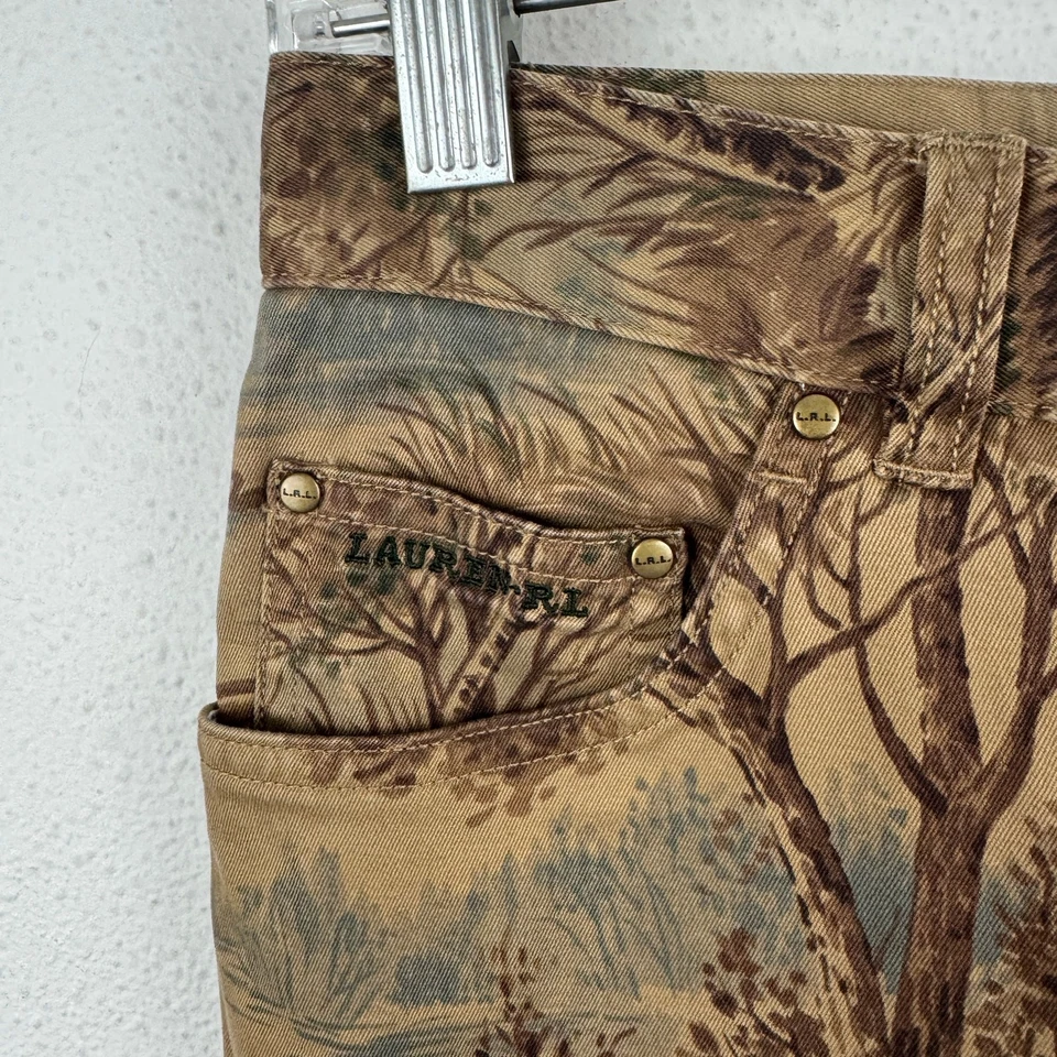 Lauren Ralph Lauren Duck Hunt Stretch Chinos Womens 6P - Image 3 of 4