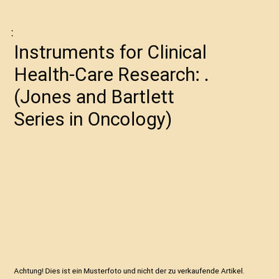 Instruments for Clinical Health-Care Research: . 