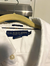 U.S. Polo Assn. Men’s 3XL Big & Tall White Stretch Cotton Shirt Pockets